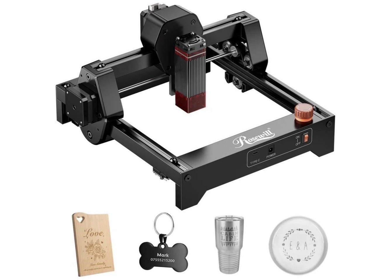 Rosewill Ray6mini 2.5W Black Diode Laser 12000mm/min Laser Engraver