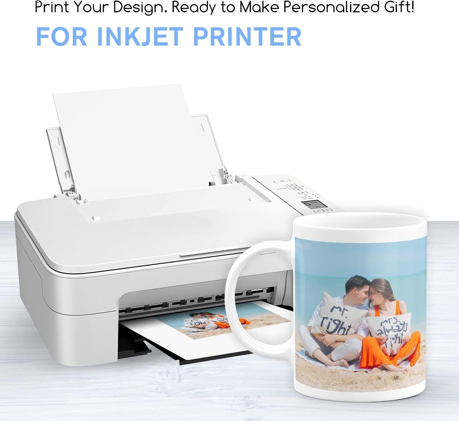 Waterslide Decal Paper for Inkjet Printers 20 Sheets Clear Water Slide Transf…