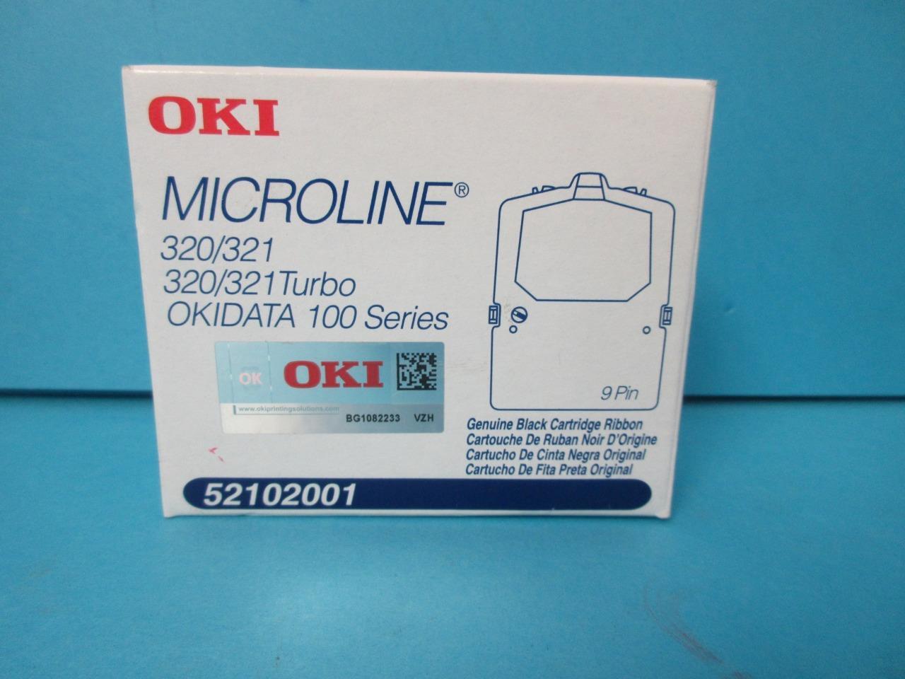 Lot of 2 Genuine Okidata Microline 182/184/186/320/321 Ribbon 52102001