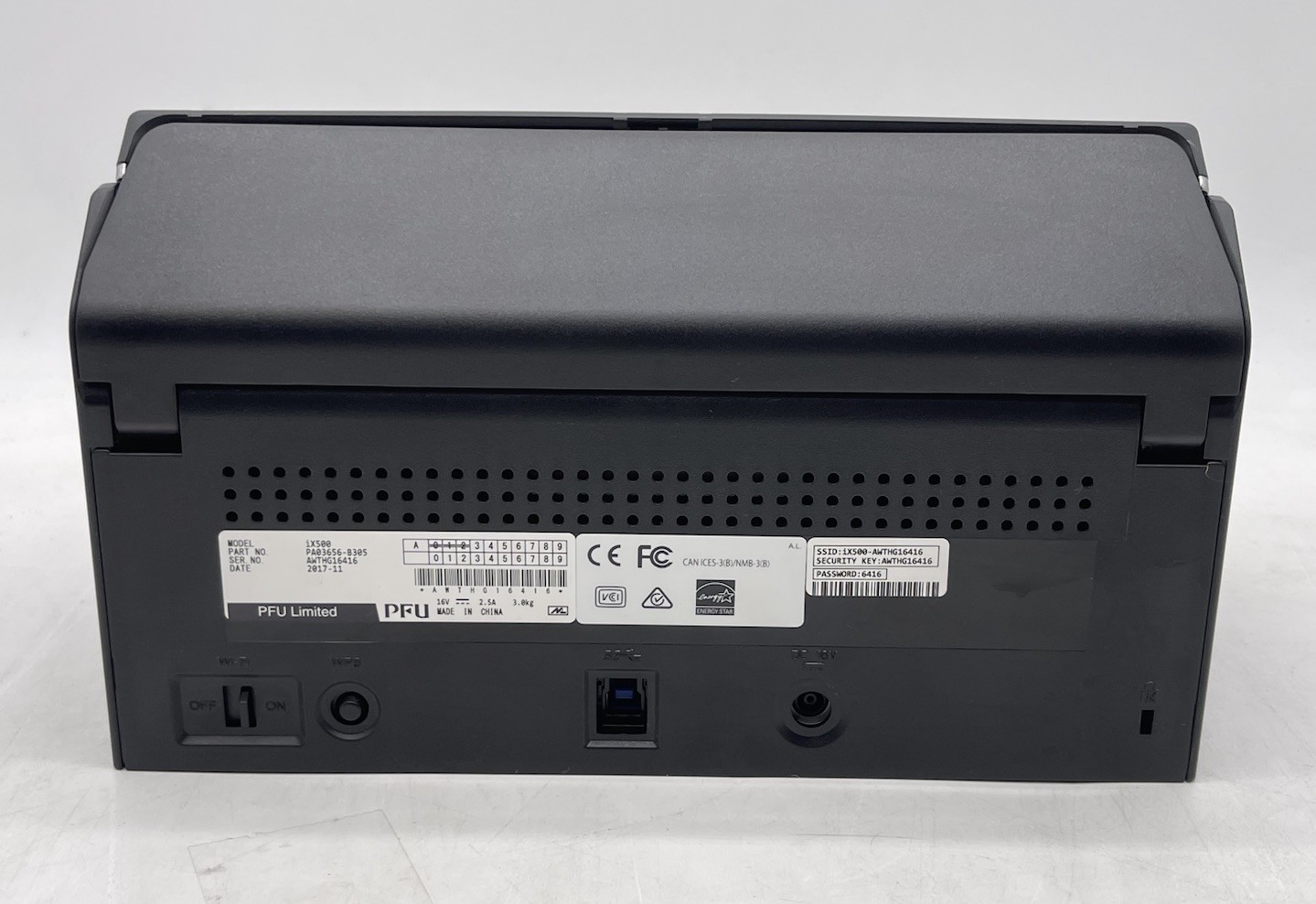 ScanSnap iX500 FUJITSU IMAGE DOCUMENT SCANNER – UNTESTED/AS IS