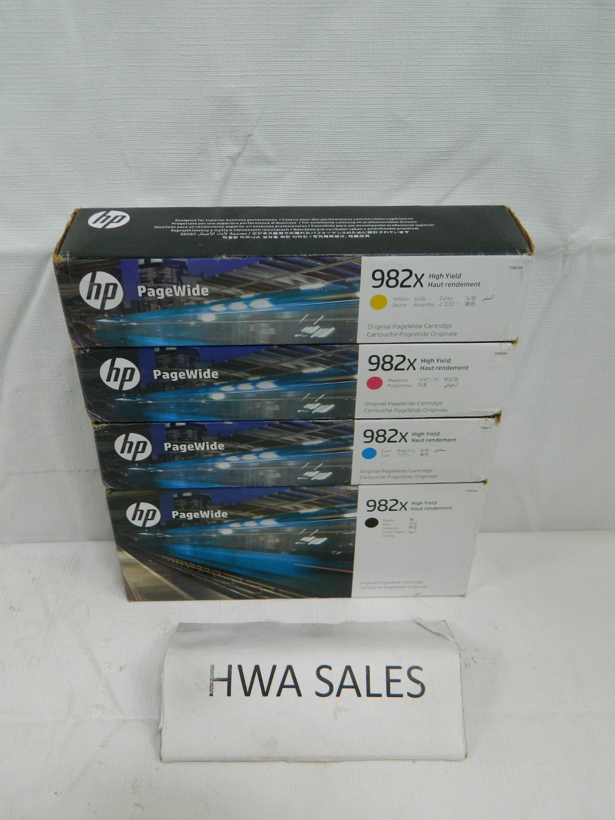 4 Gen HP 982X T0B30A T0B27A T0B28A T0B29A PageWide Inks 2025 2026 NEW OEM SEALED