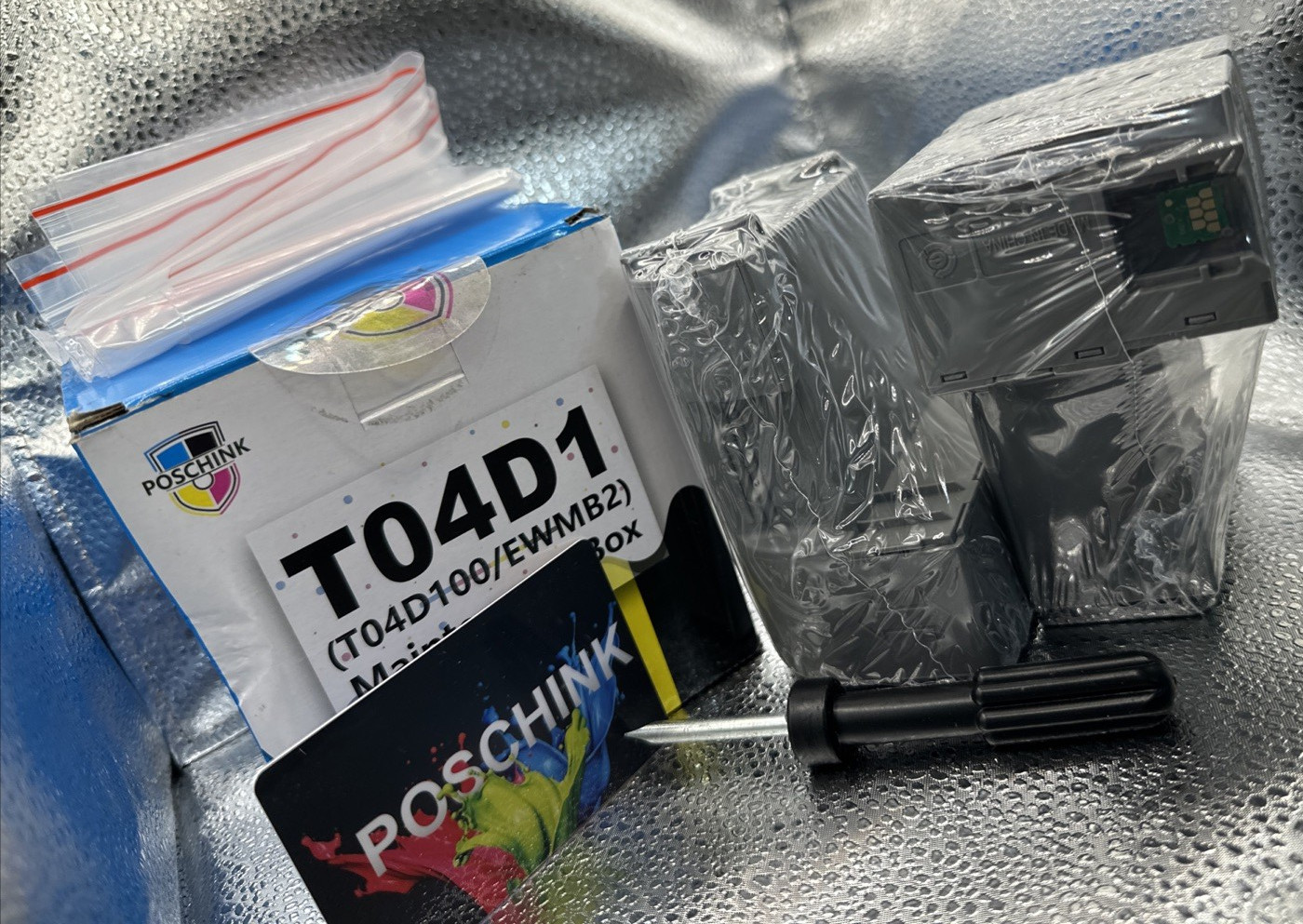 Poschink T04D1 T04D100 Ink Maintenance 2 Box for ECOTANK WITH CHIP