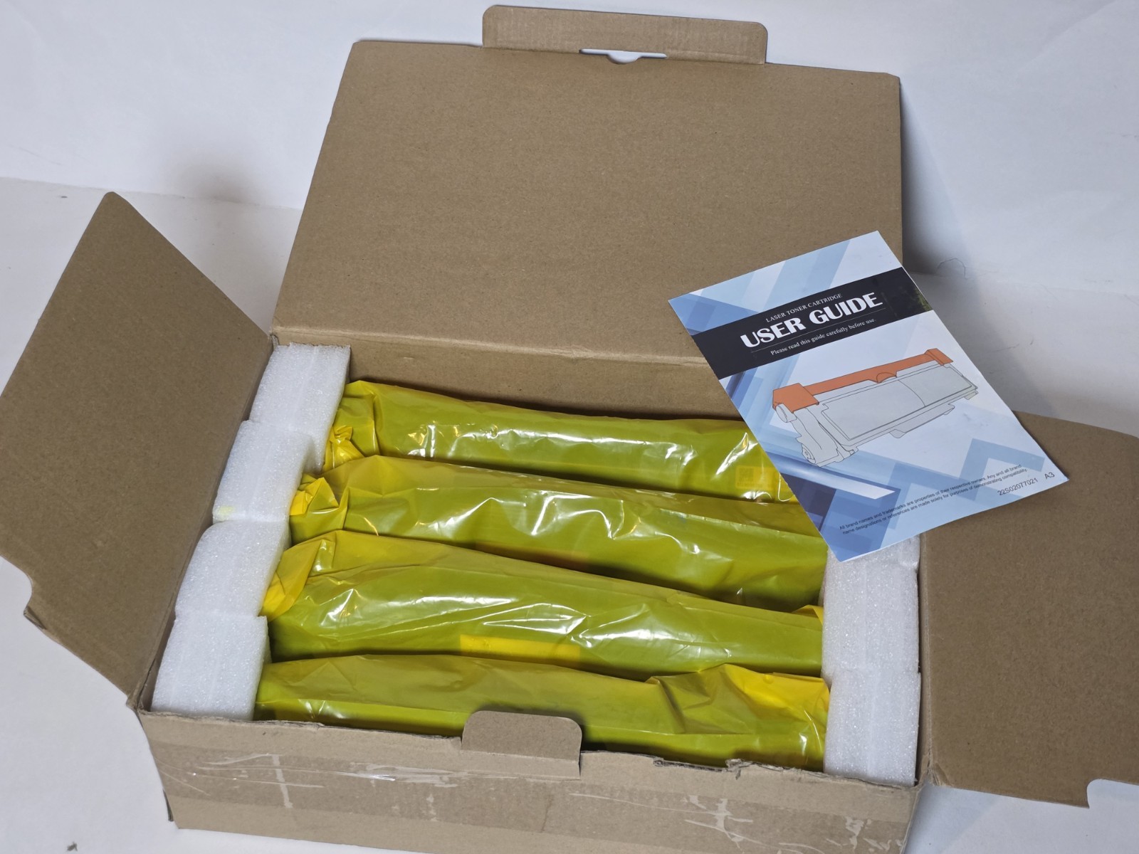 4 COLOR PACK TN227 Compatible Toner Cartridges for Brother HL-L3210 NEW OPEN BOX