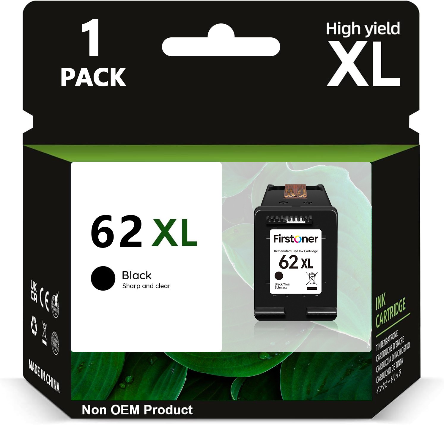 For HP 62-XL 62XL Ink Printer Cartridge ENVY 7640 7645 5540 5640 C2P05AN C2P07AN