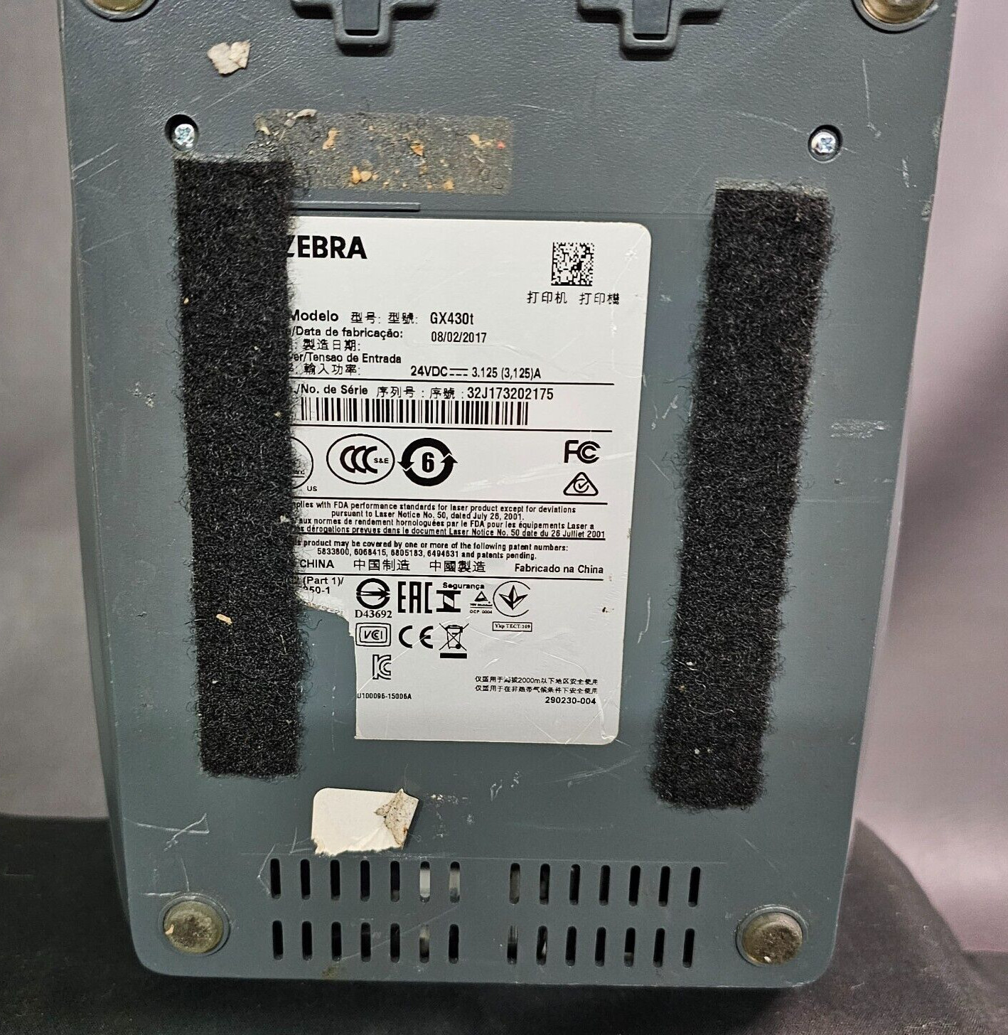 Zebra GX430t Thermal Transfer Label Printer Sold as Shown Not Tested