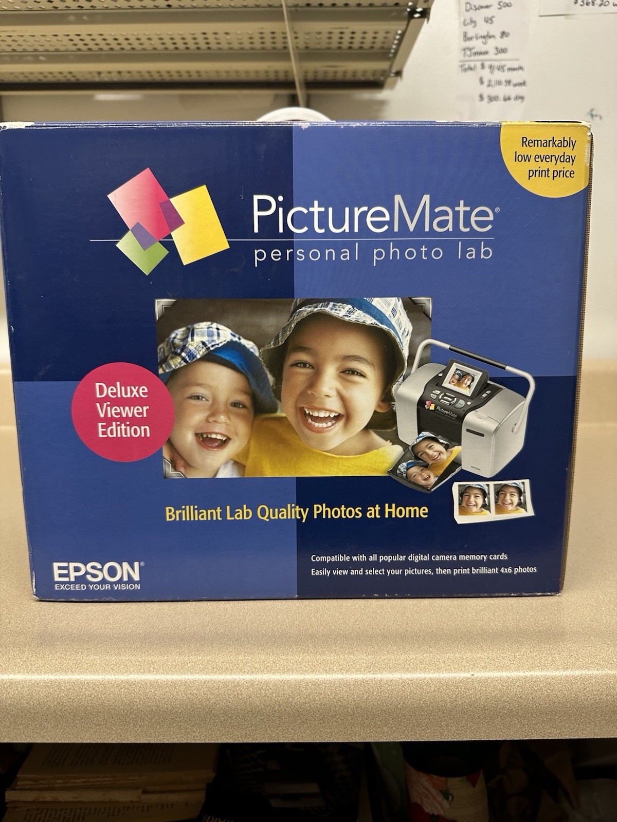 Epson B351A PictureMate Deluxe PictureMate 500 Personal Photo Lab & Photo NEW