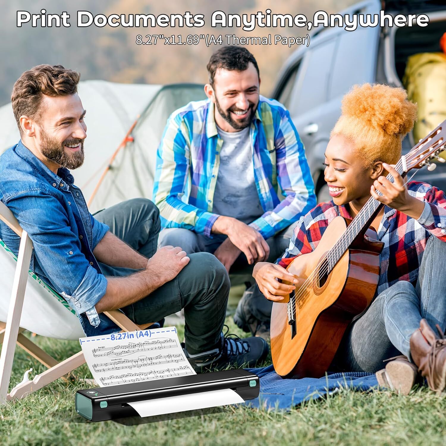 Phomemo M08F Wireless Bluetooth Printers Thermal A4 Printers with Carry Case lot