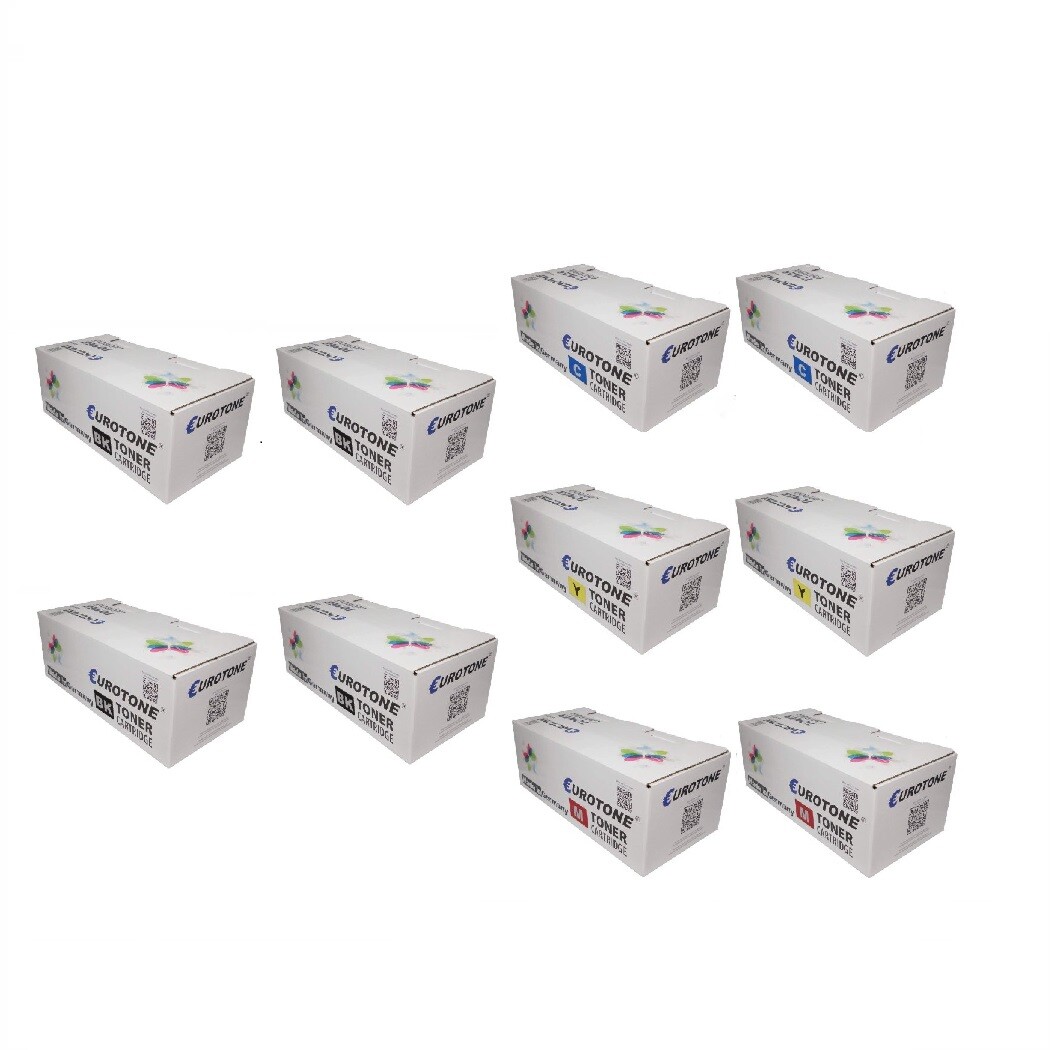 10X Toner For Ricoh MPC4502A MPC4502AD MPC4502SPDF 31K Black + 22.5K CMY