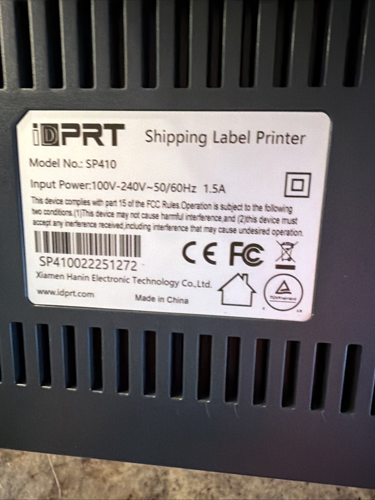 iDPRT Direct Thermal Label Printer SP410 Shipping Printer W/Cables/Box/Manual