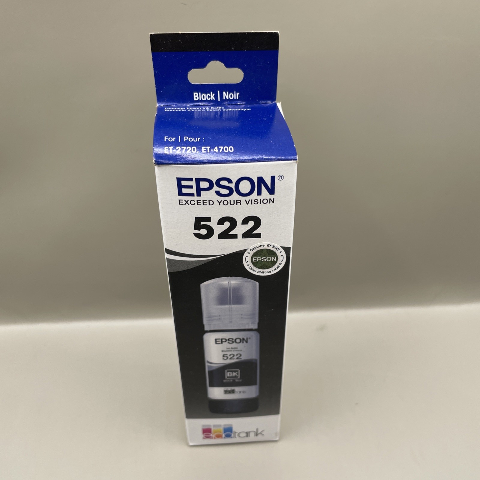 Epson 522 EcoTank Single Ink Bottle T522120-CP – Black Exp.07/2025