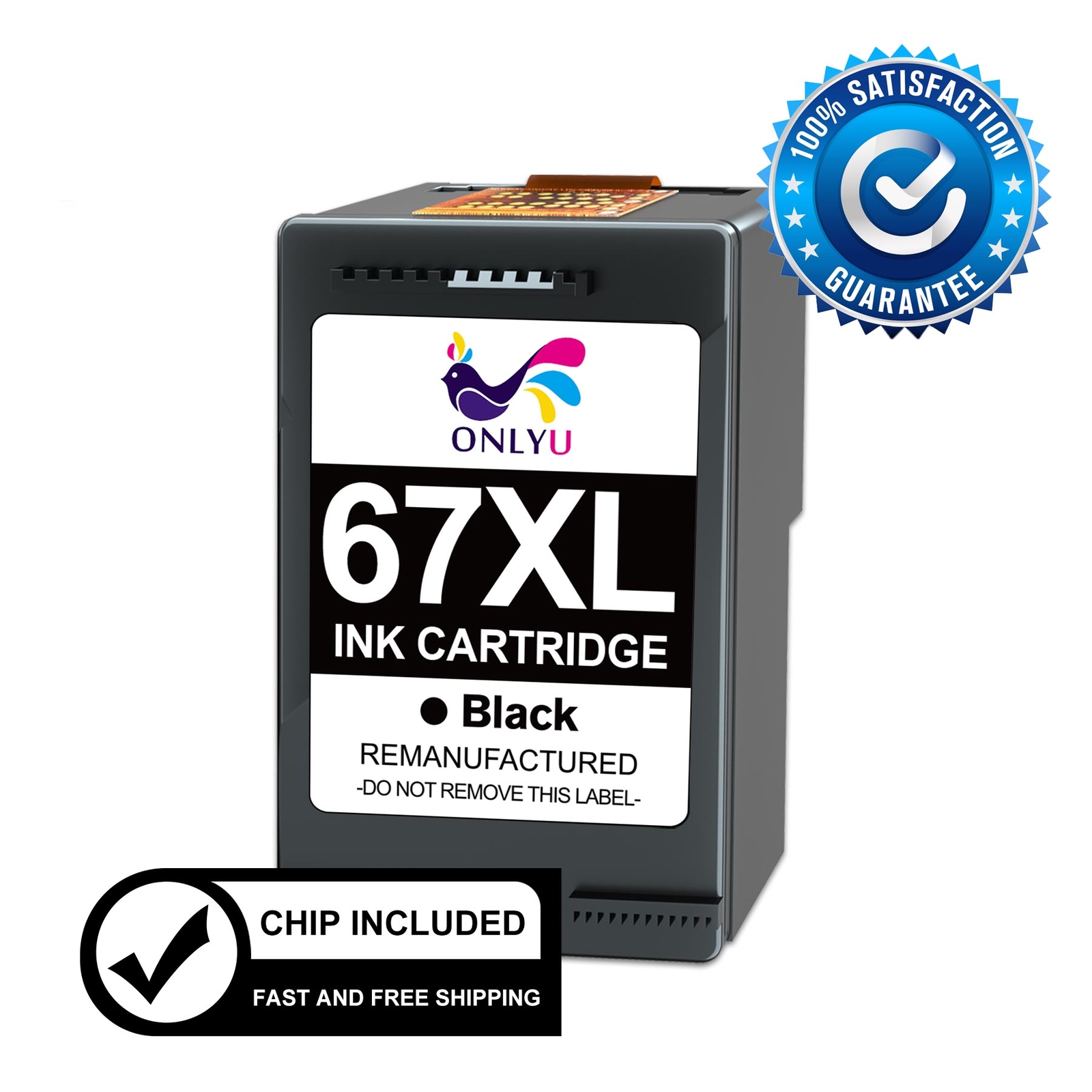 67XL Ink Cartridge for HP 67 Ink Deskjet 2700e 2755e 2800e 4155e Envy 6000 6458e