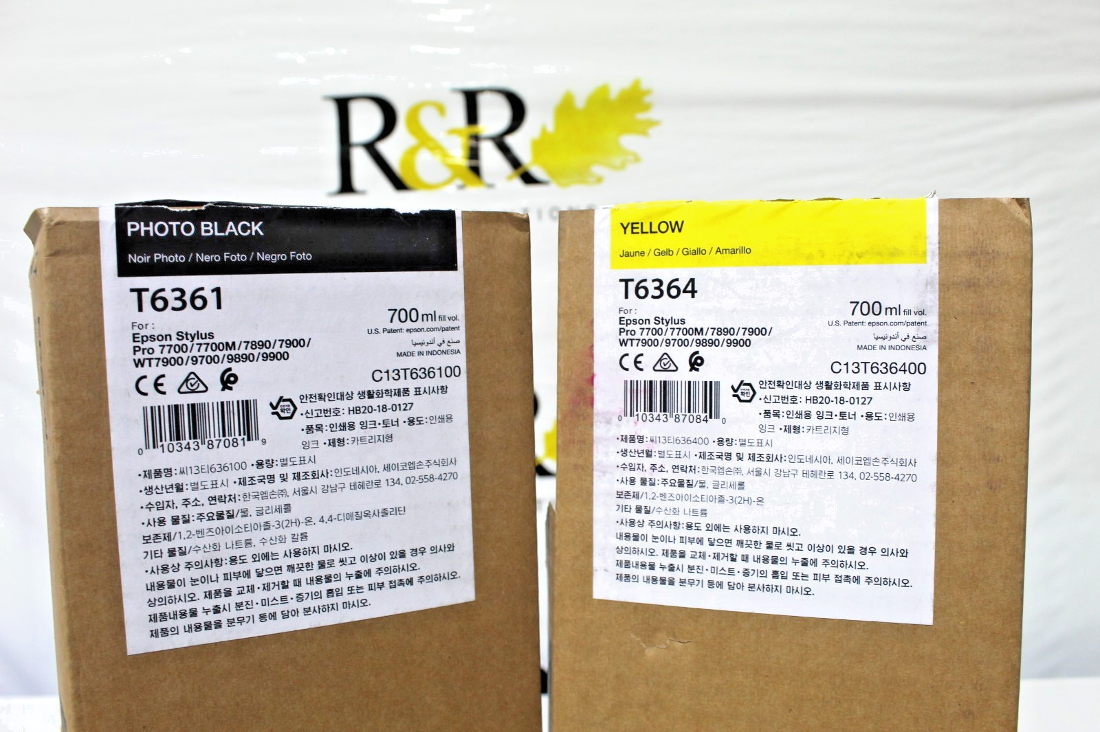 Epson Ink Cartridges for Stylus Pro Sealed ink 8 colors 2026 Expiration dates