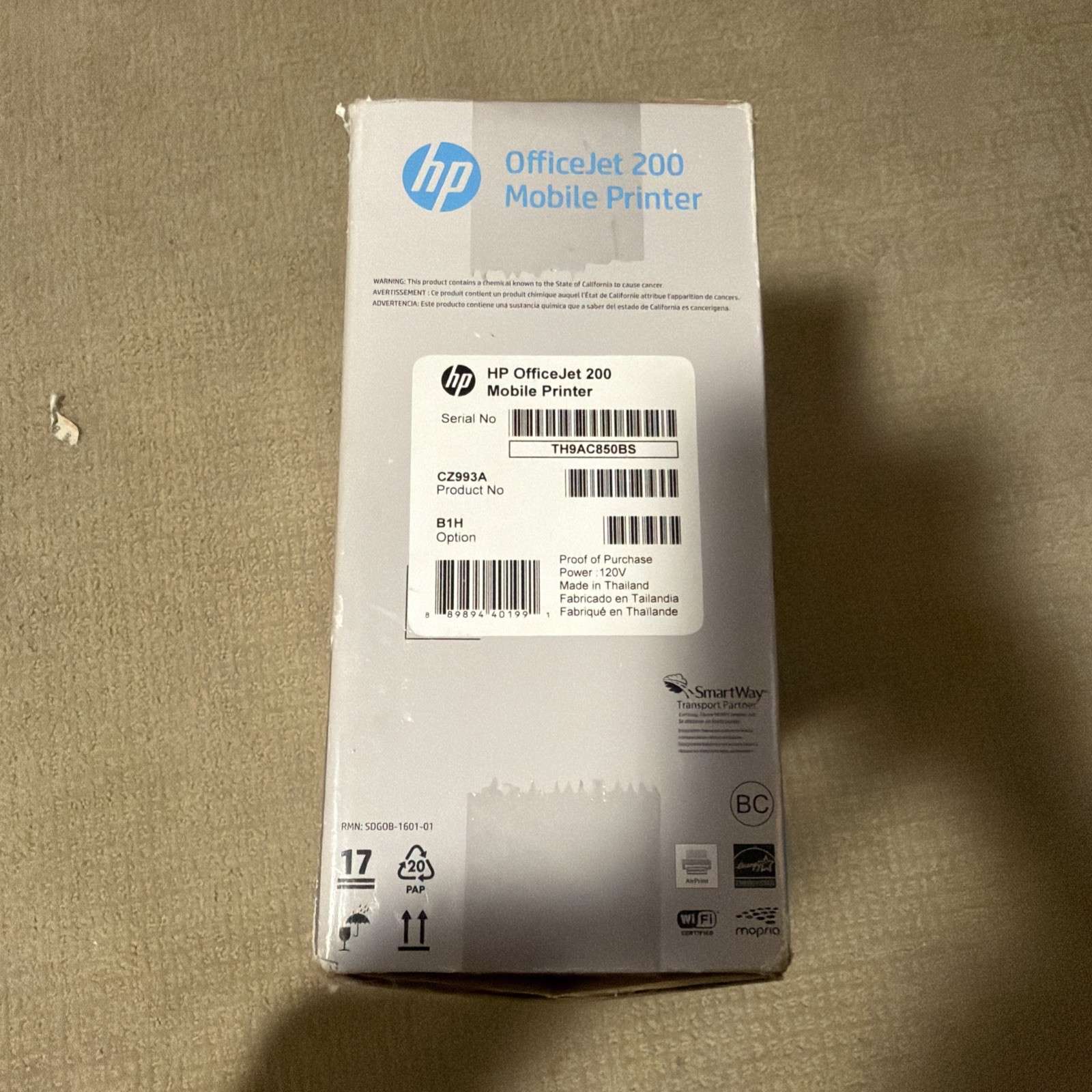 NEW SEALED HP OfficeJet 200 Mobile Wireless Printer CZ993A | Save $100+ vs Retai