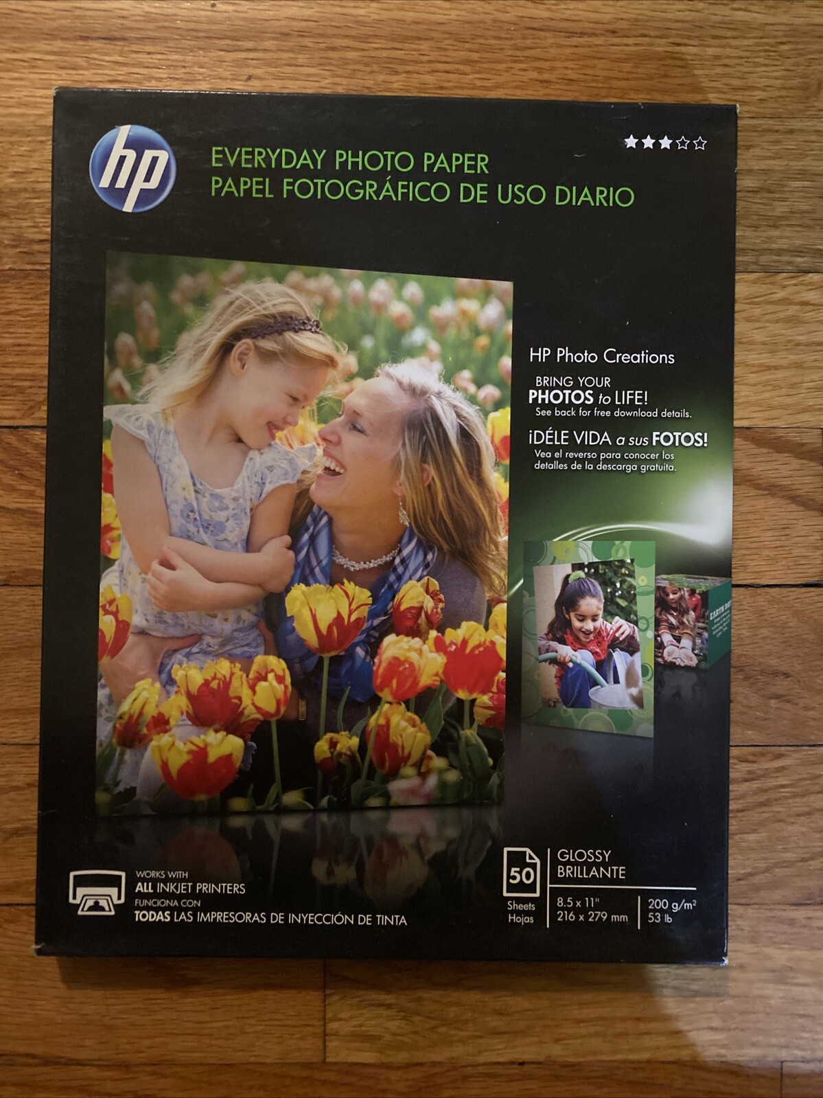 HP Everyday 50 sheet Letter 8.5 x 11-Inch Glossy Photo Paper