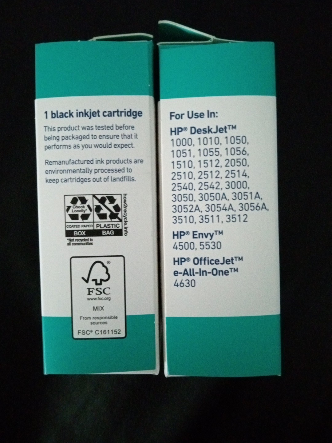 Wexford 61 Black Ink Cartridge 2Pack Compatibl for HP DeskJet ENVY Officejet New