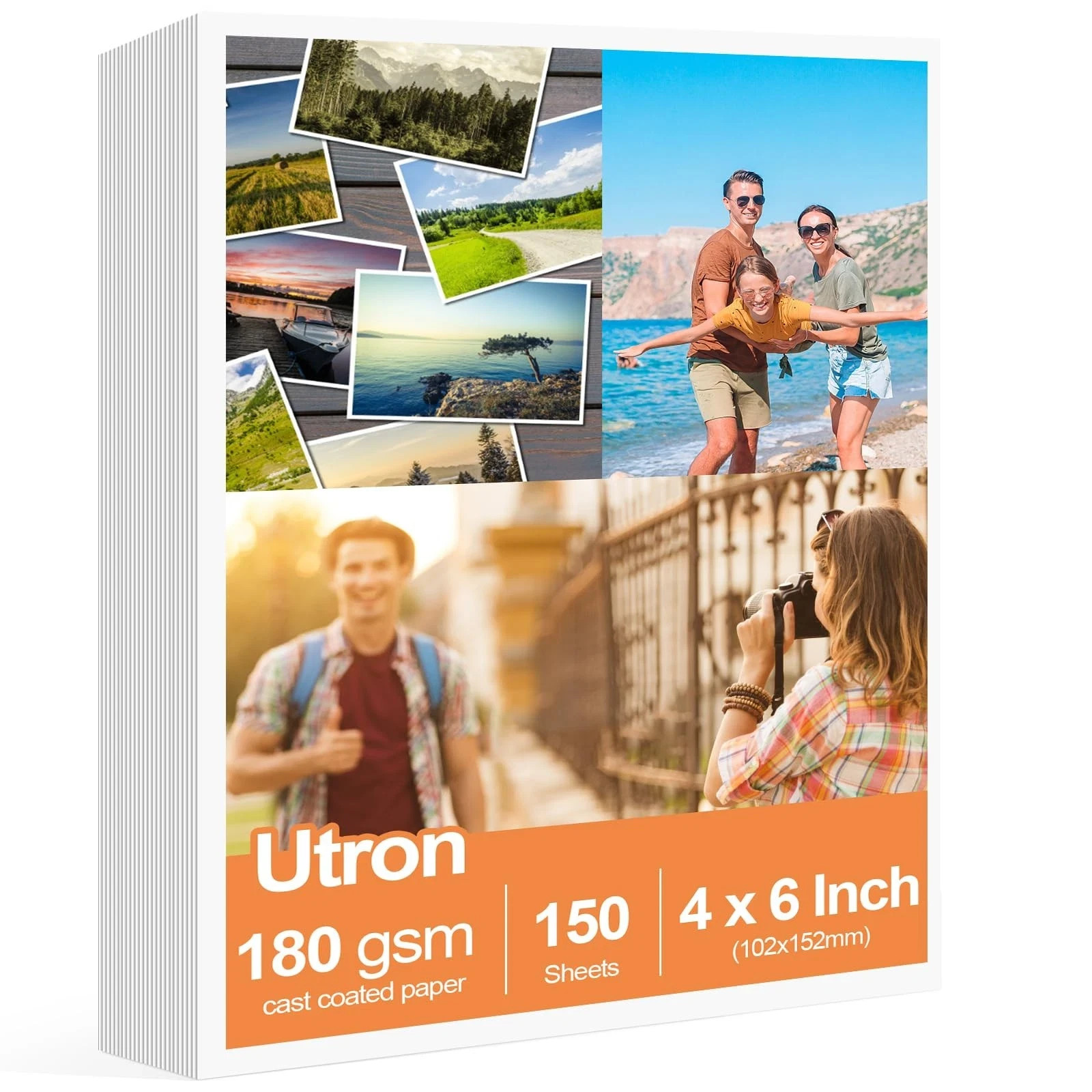 150 Sheets glossy photo paper 4 x 6 Inch photo paper for printer photo printe…