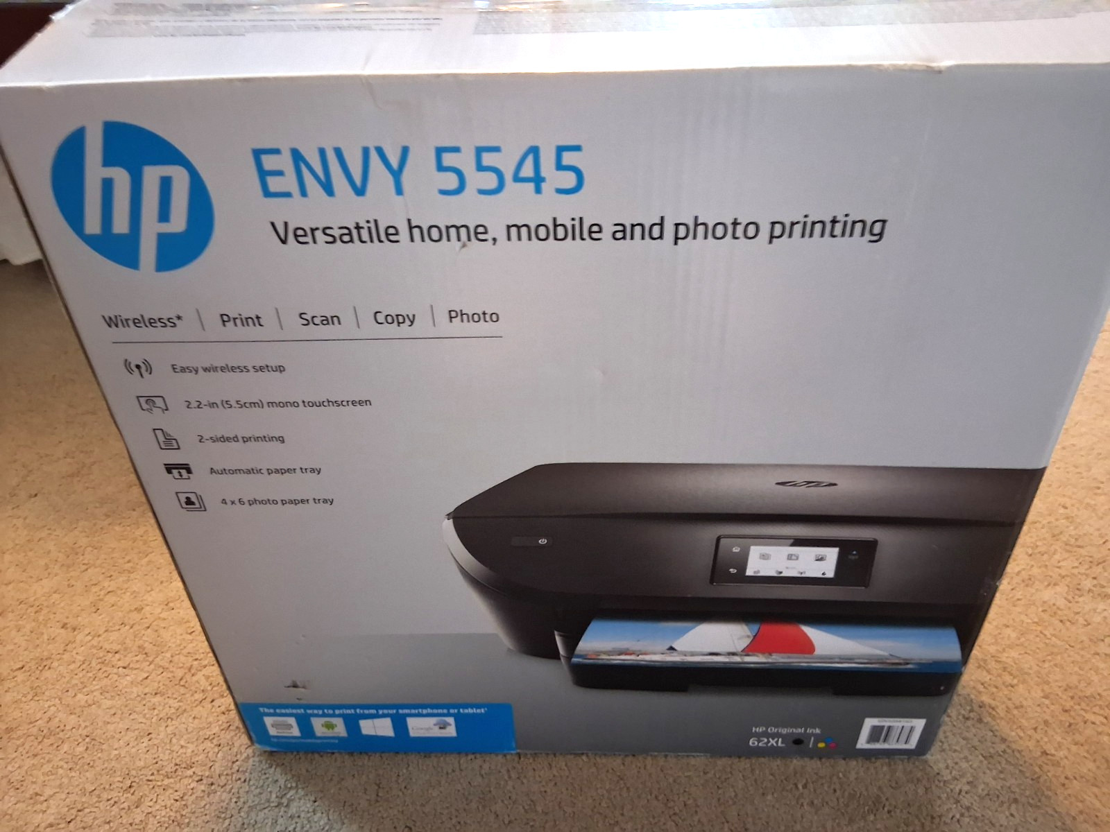 HP ENVY 5545 All In One Wireless Printer Print Fax Scan Copy Photo-FREE SHIPPING