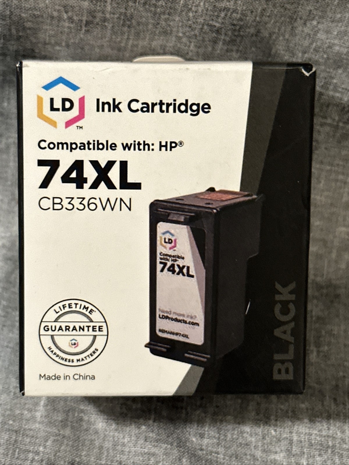 NEW OPEN BOX LD CB336WN High Yield Black Inkjet Cartridge for HP 74XL
