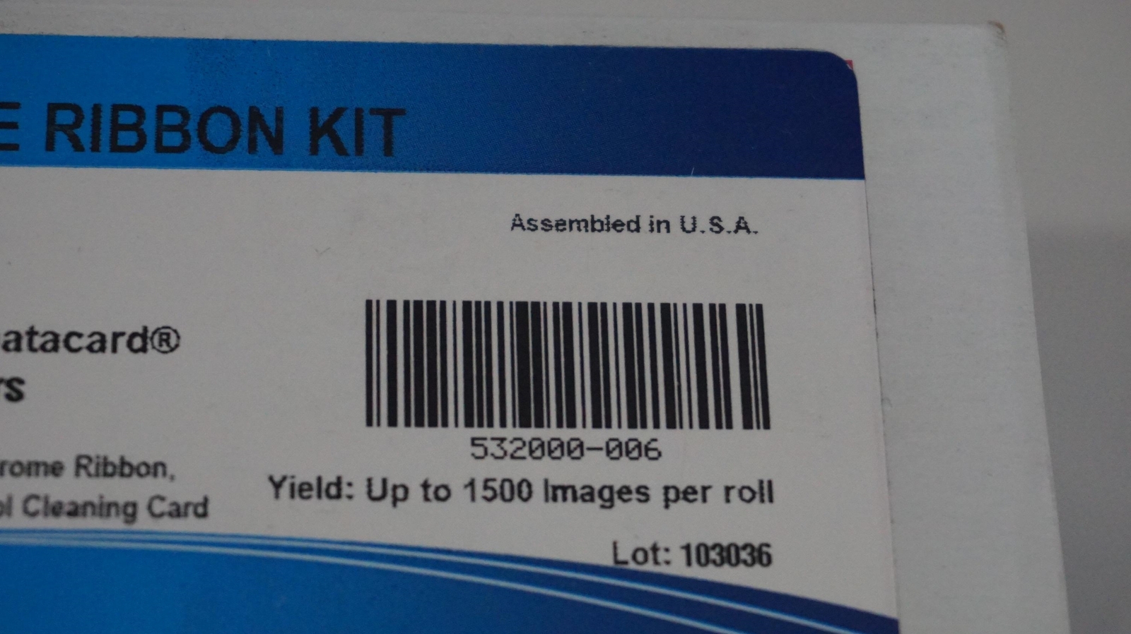 -=GENUINE=-ENTRUST/DATACARD SP/SD, CP/CD SILVER RIBBON KIT MONOCHROME 532000-006