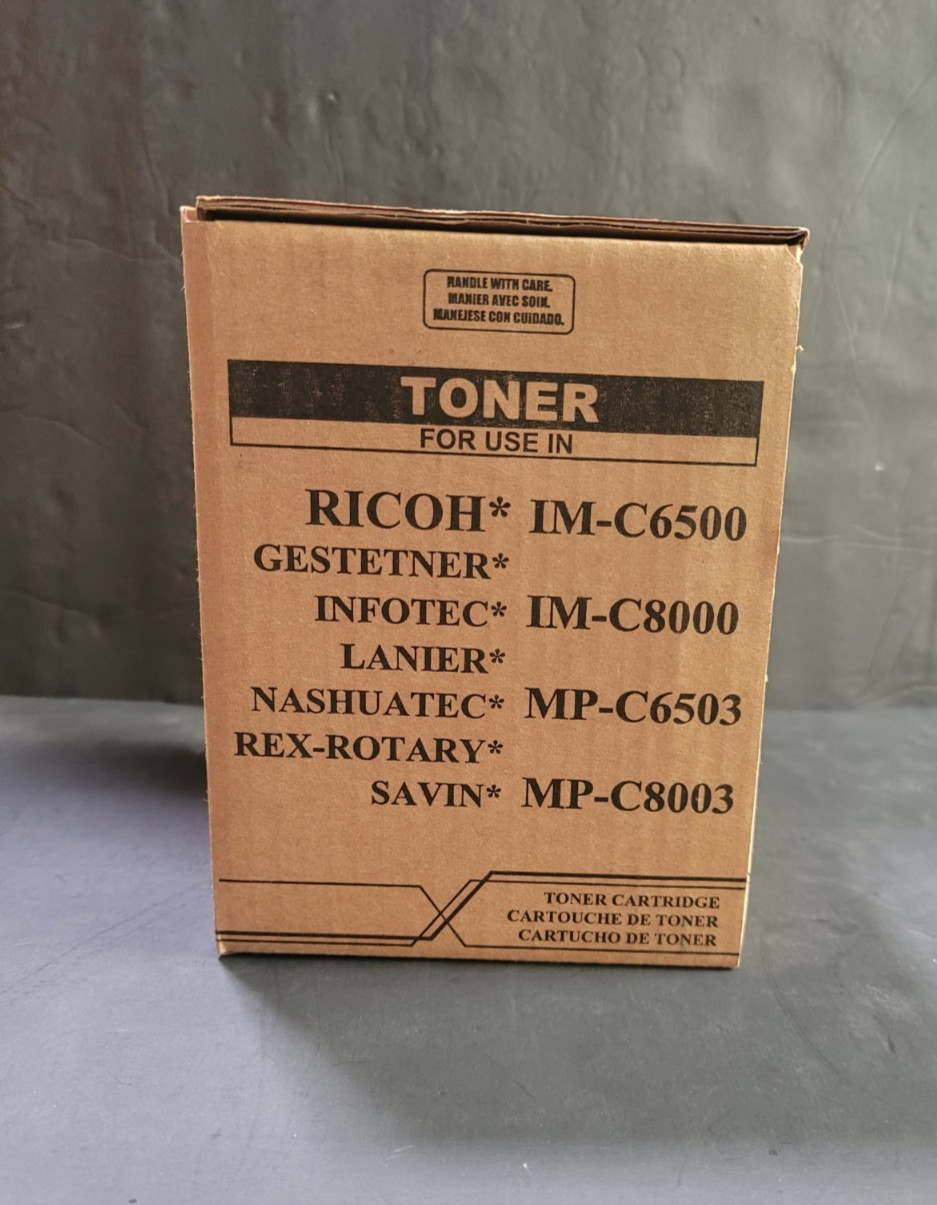 New Compatible Ricoh IM C6500 MP C8003 Black Toner Cartridge Ricoh/Savin/Lanier