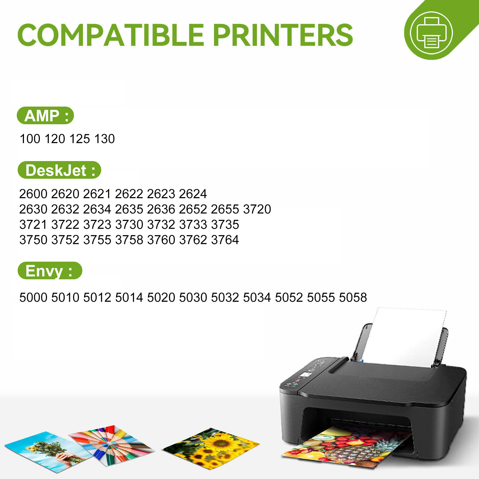 65 XL Ink Cartridge For HP 65XL ENVY 5010 5055 5058 Deskjet 2600 2652 2636 3755