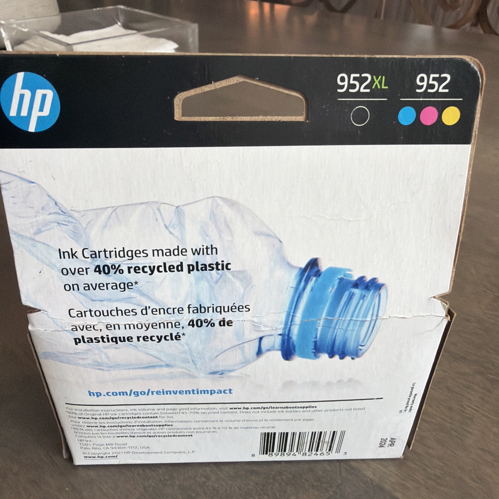 OEM GENUINE HP 952XL BK 952 Ink 4 Pack Exp 04/2024