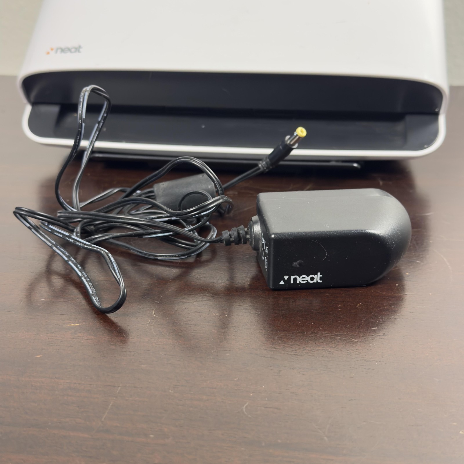 Neat Desktop Document Scanner USB 2.0 White ADF Receipts Cards W Power Adapter