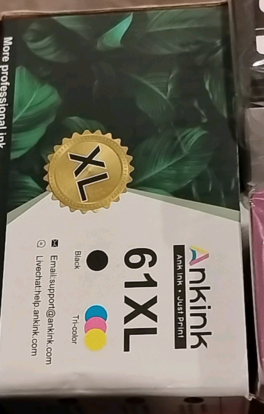 2 pk 61XL BK & Colol Ink cartridge for HP Deskjet 4500 4501 4502 4504 5530
