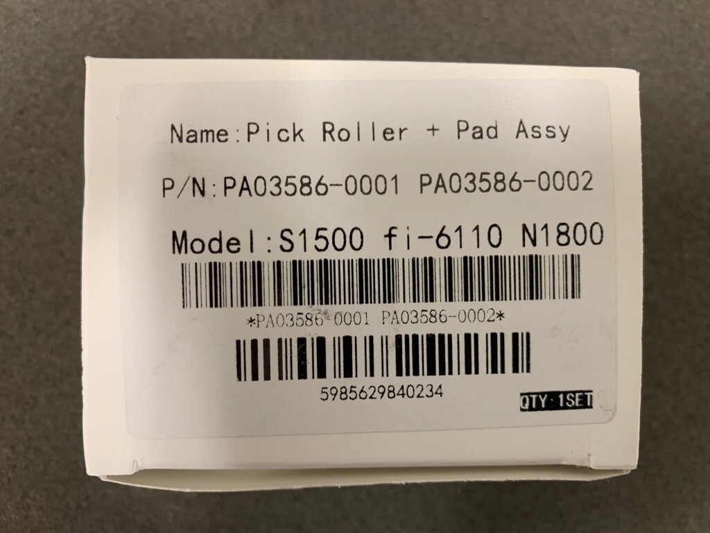 PA03586-0001 PA03586-0002 Pickup Roller Pad Tire for Fujitsu fi-6110 N1800 S1500
