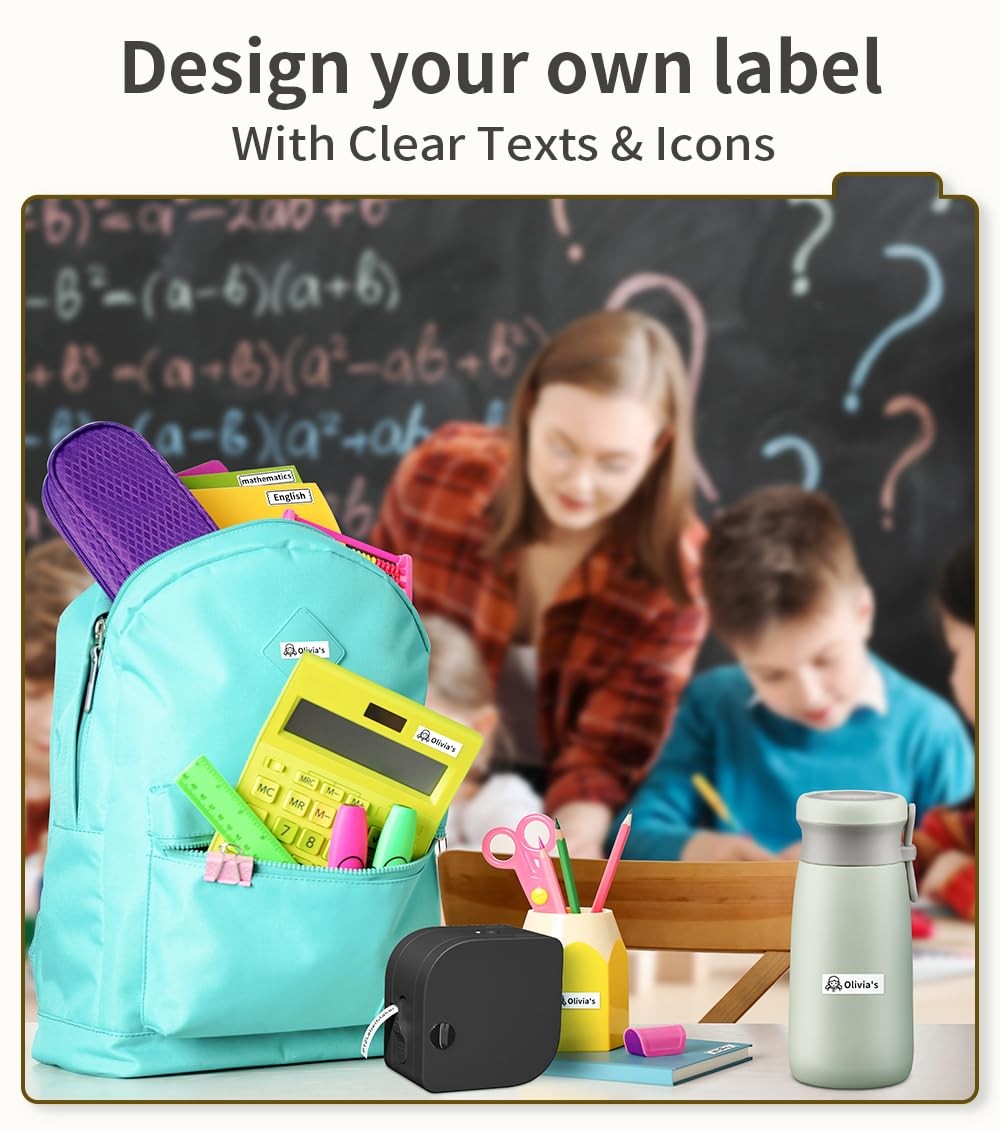 Label Maker Machine with Tape, P12 Bluetooth Small Label Maker with Multiple …