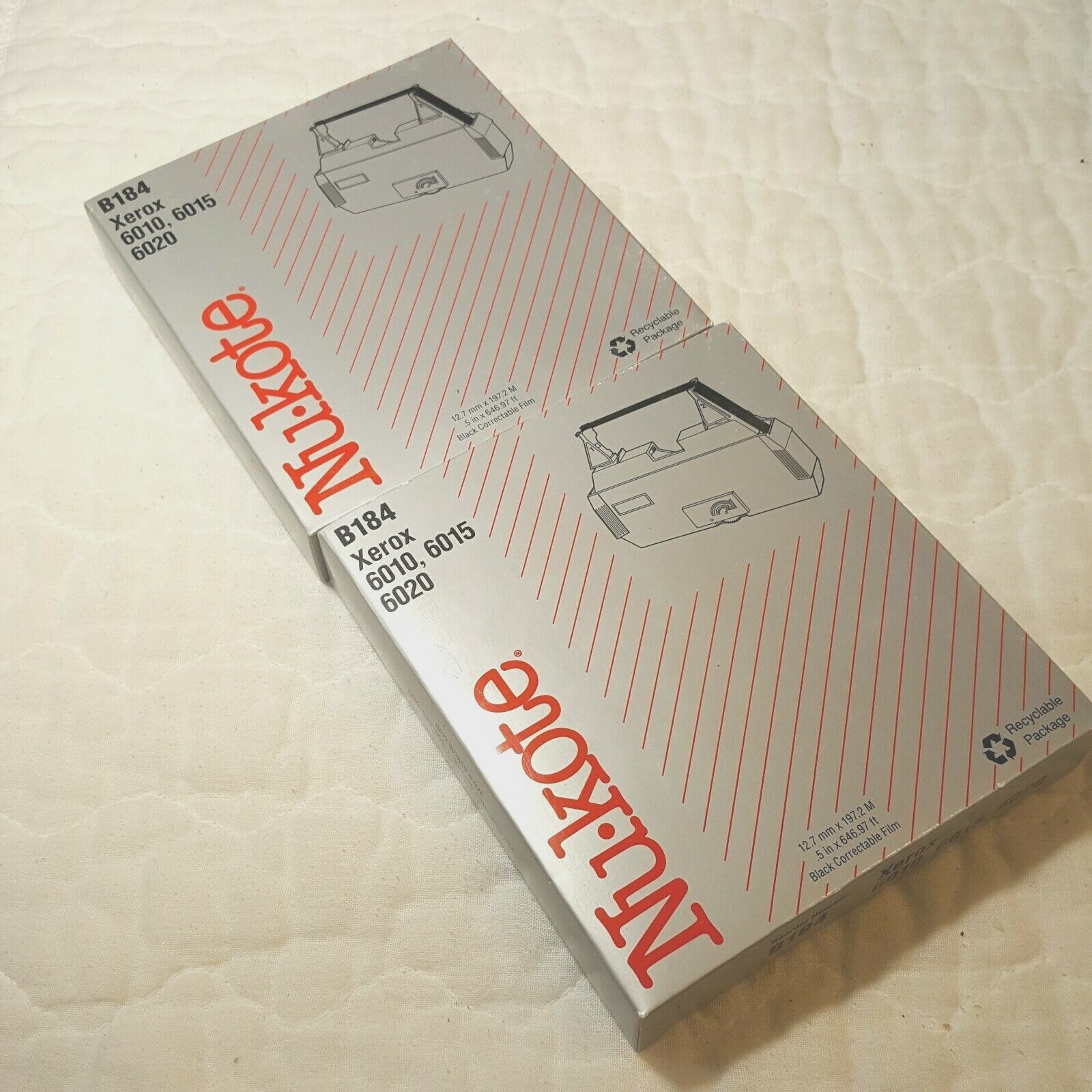2 Nu Kote Replacement Ribbons B184 – for Xerox 6010, 6015, 6020