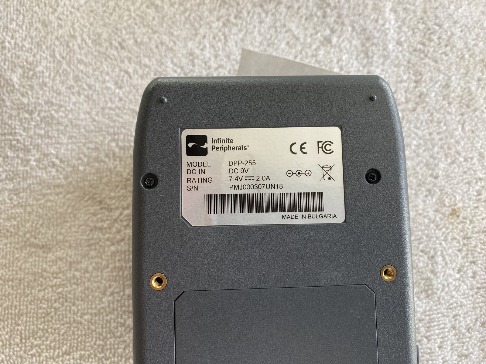 Mobile Bluetooth 2″ Thermal Receipt/Barcode/Label Printer – IPC/Datecs SPP-255