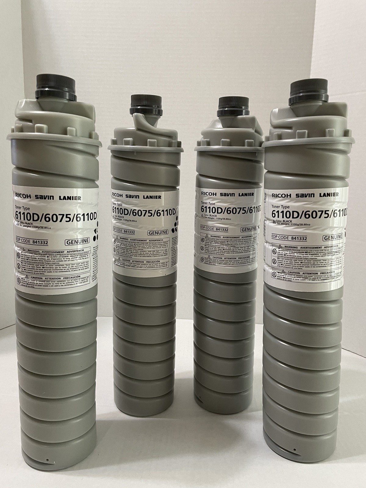 Lot Of 4 Genuine New Ricoh Savin Lanier 6110D/6075 Toner EDP# 841332