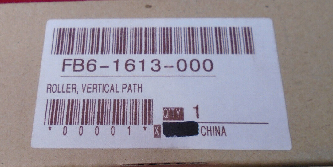 Canon Printer/copier Spare P/n. FB6-1613-000 Roller Vertical Path