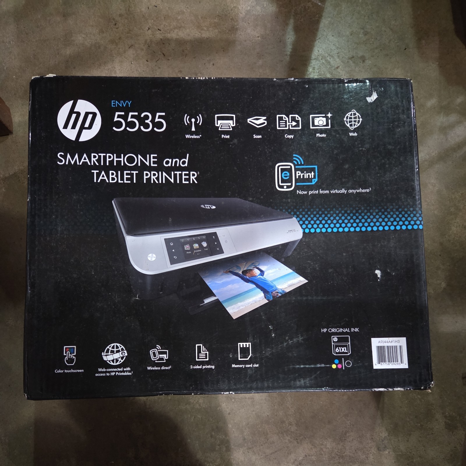 New HP Envy 5535 Wireless All-in-One Photo Inkjet Printer (un-used/resealed)