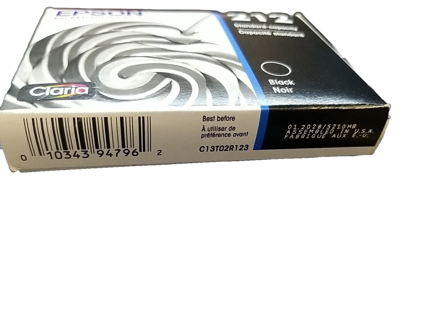 Epson 212 Black Noir T212120-S Black Cartridge – Expiration 01/2028