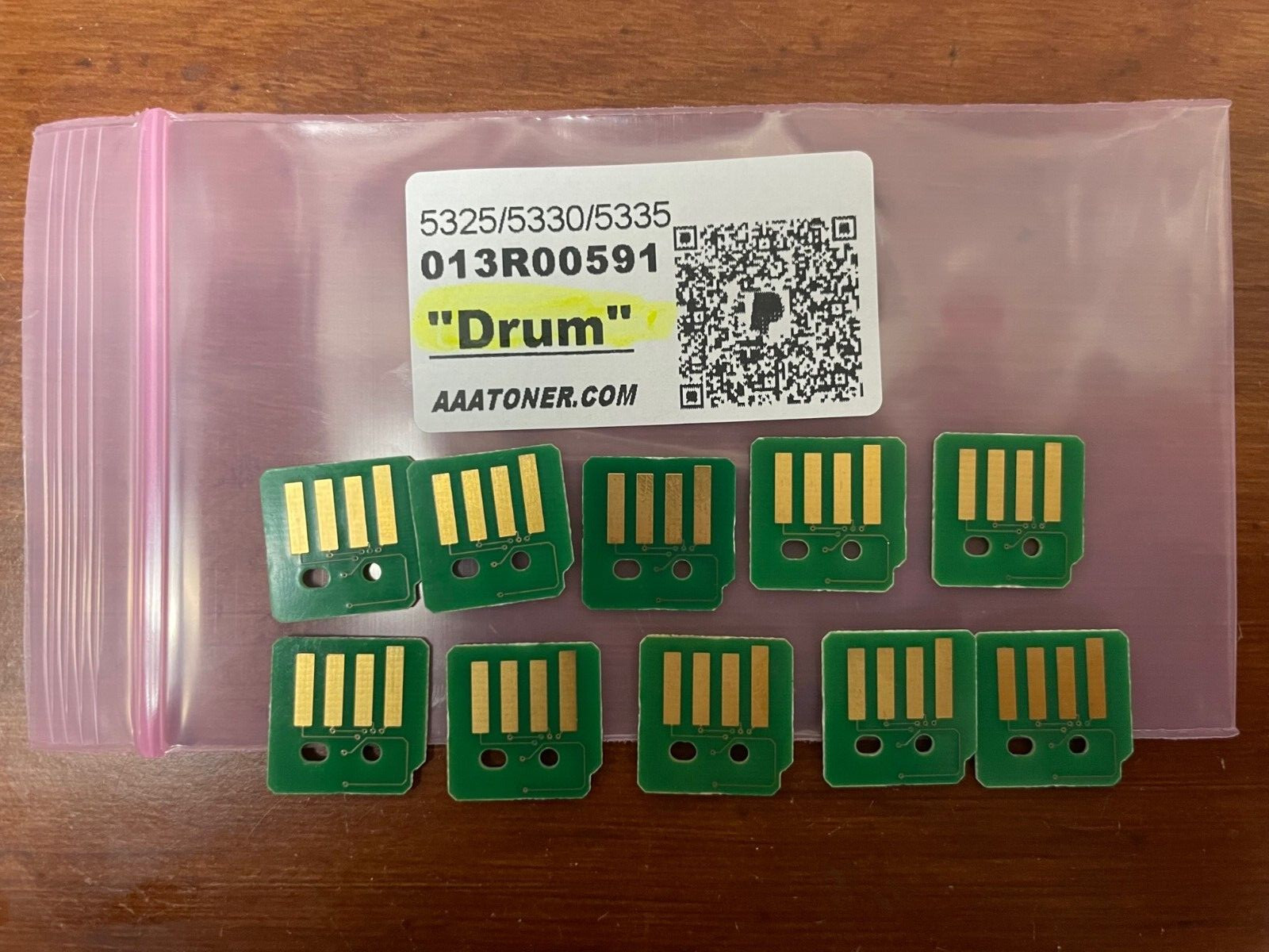 10 x DRUM Reset Chip ” 013R00591 ” for Xerox WorkCentre 5325/5330/5335 Refill