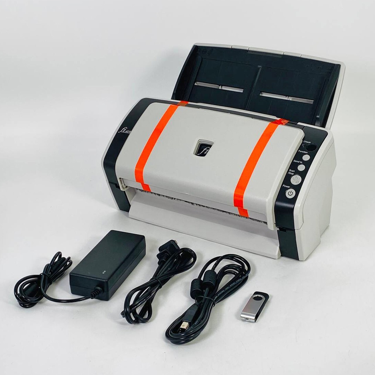 Fujitsu Fi-6130 ADF Image Scanner w/FULL PACKAGE (Adapter+USB+Drivers) Grade A!