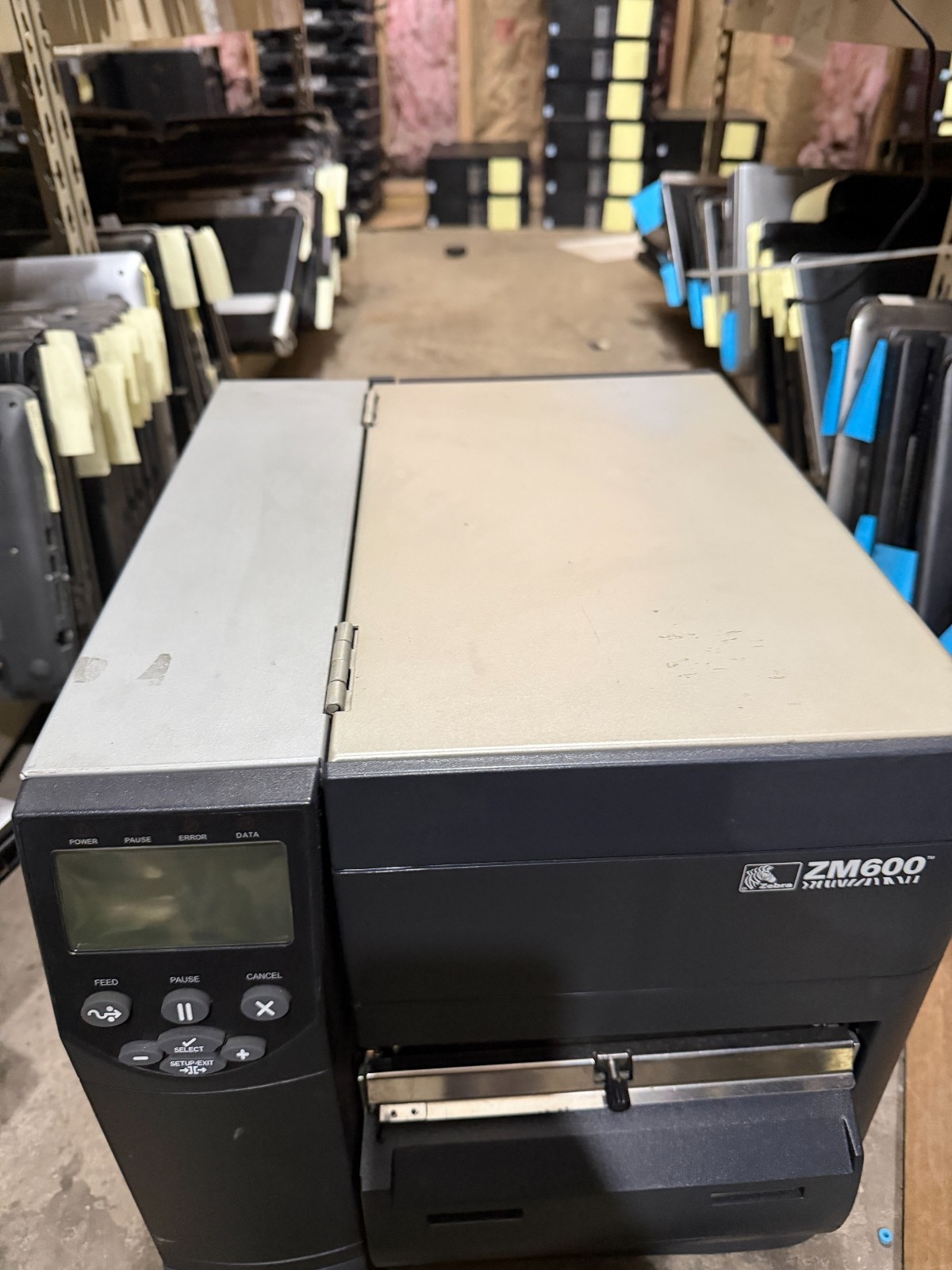 Zebra ZM600 Thermal Label Printer – TESTED WORKING WITH ETHERNET / USB