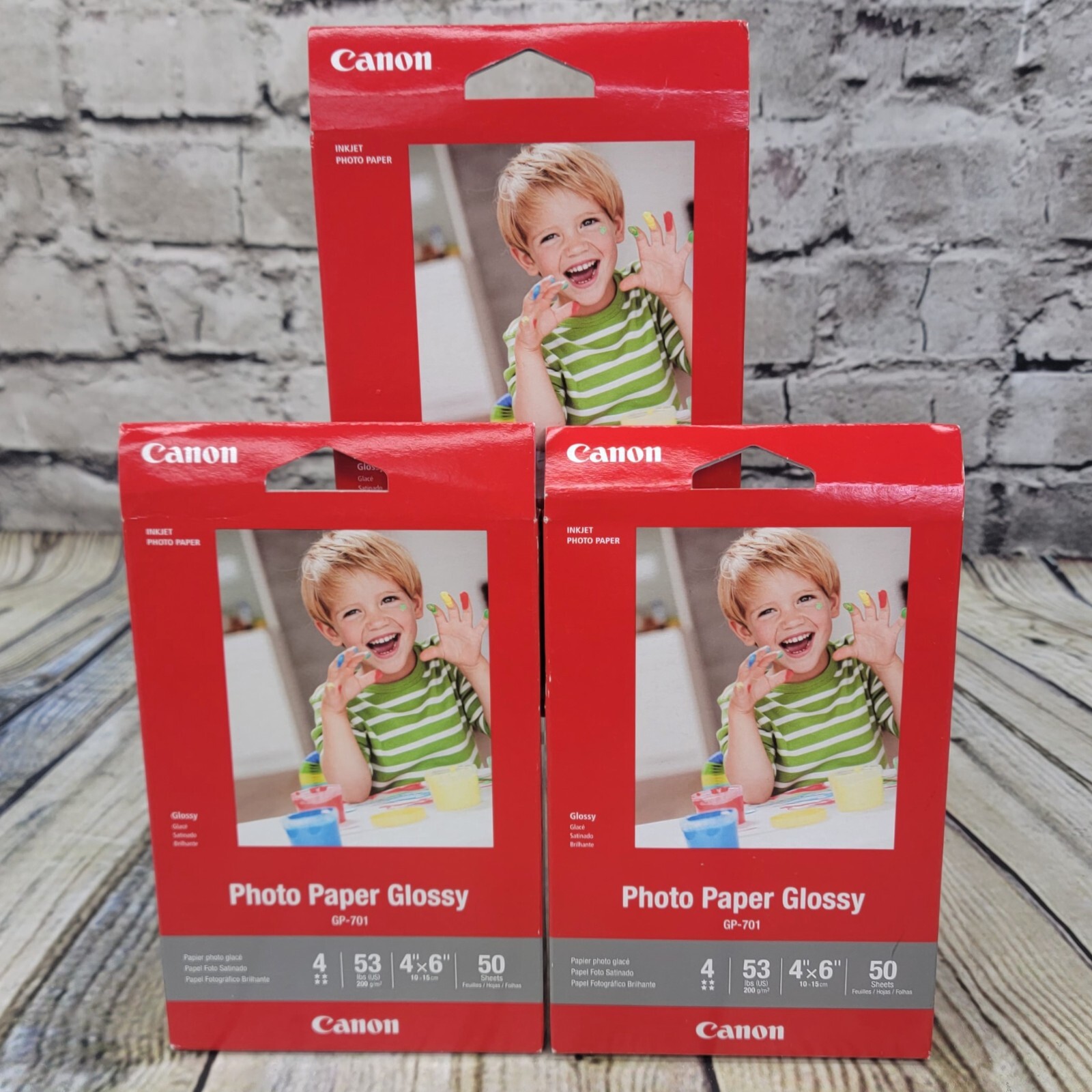 Canon GP-701 Glossy Photo Paper 4×6 – 150 Total Sheets Lot of 3 Packs NEW Sealed