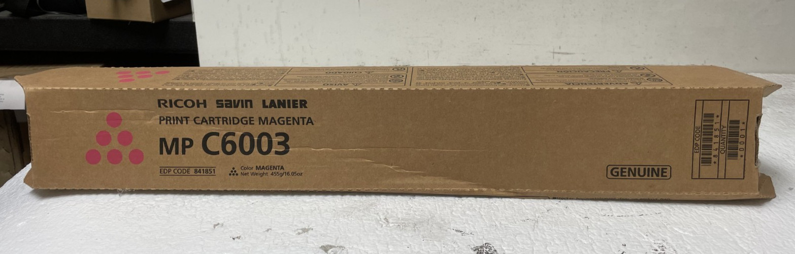 Genuine Ricoh 841851 Magenta Toner Cartridge MP C6003