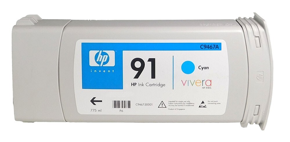 HP 91 C9467A Cyan Ink Cartridge