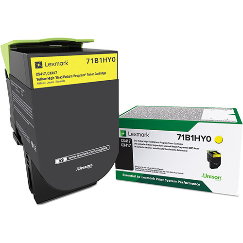 Lexmark CS417 (71B10K0-71B1H Color) Toners Cartridge Set