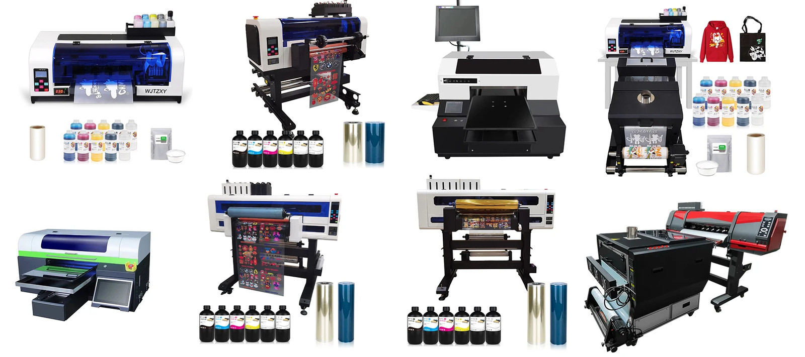 A3 Dual XP600 13″Semi-Automatic DTF Printer White Ink Automatic Cleaning System