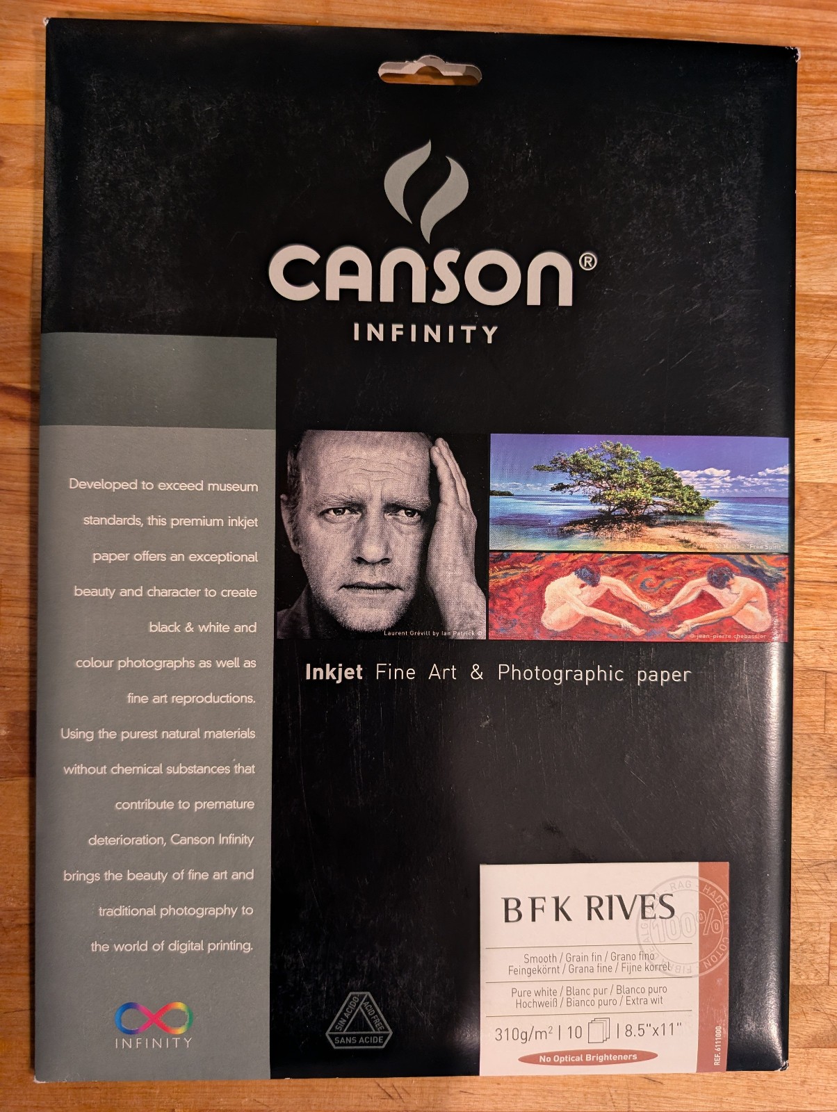 Canson Infinity BFK Rives Paper 310 gsm 8.5″ x 11″ 10 Sheets NEW & SEALED