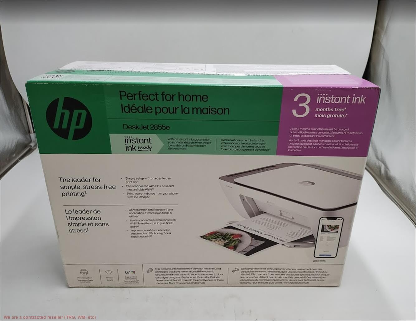 HP DeskJet 2855e Wireless Printer, Scanner, Copier – White