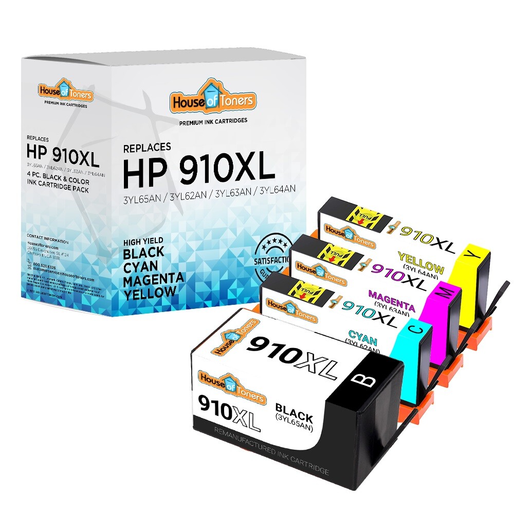 For HP 910 XL Ink Cartridges 3YL65AN 3YL62AN 3YL63AN 3YL64AN Lot