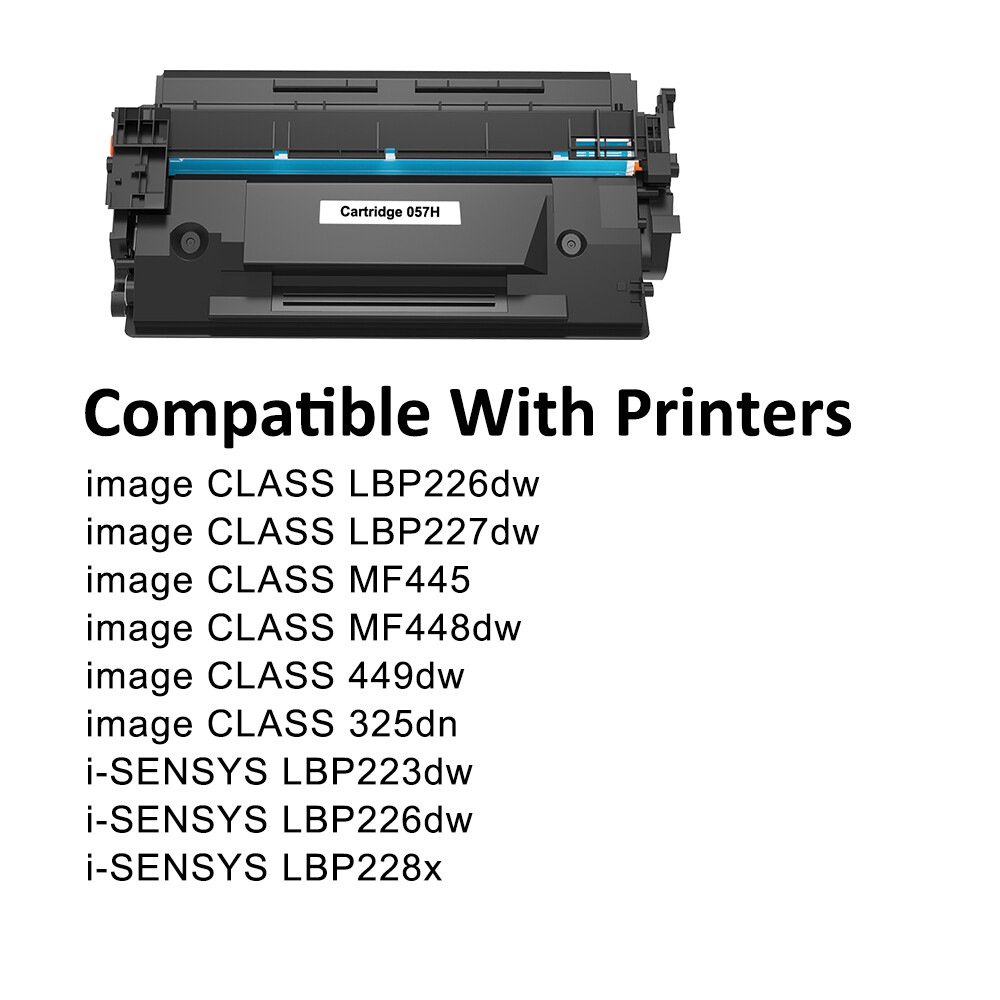 2 Pack Toner 057 Compatible With Canon 057H ImageCLASS MF445dw LBP227dw MF449dw