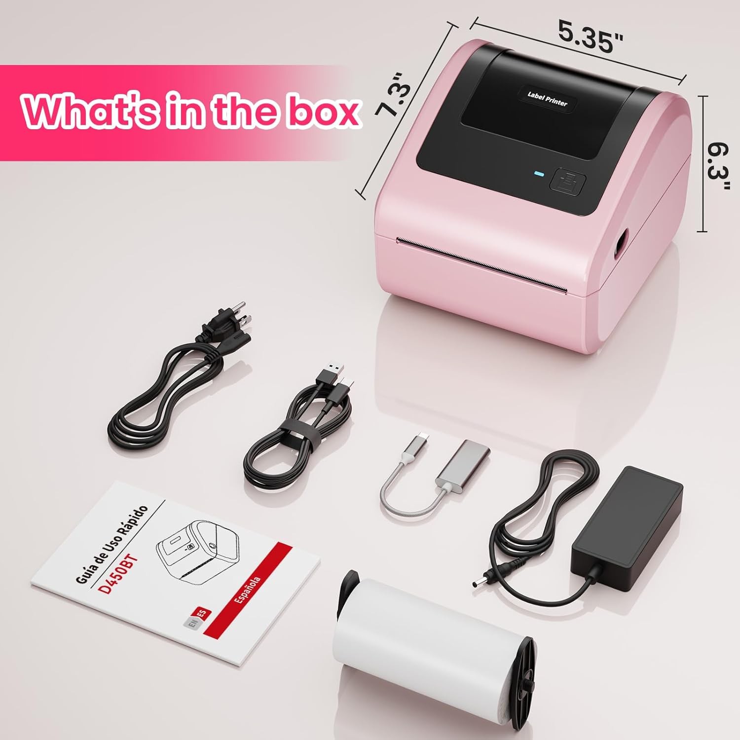 Phomemo D450BT 4×6 Wireless Shipping Label Printer or 4×6″ Address Labels lot
