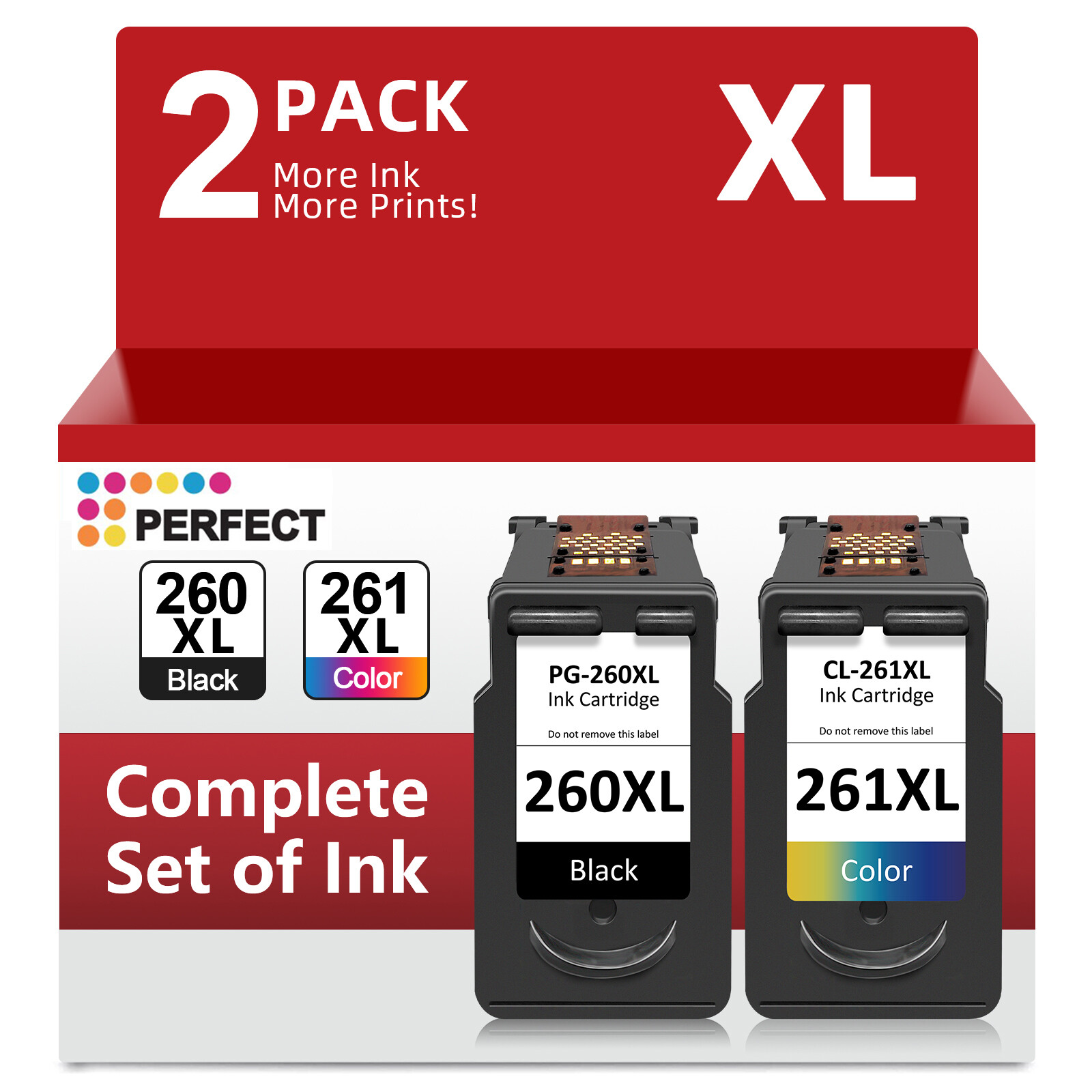 PG-260XL Black CL-261XL Color Ink Cartridge for Canon Pixma TR7020 TS5320 TS6420